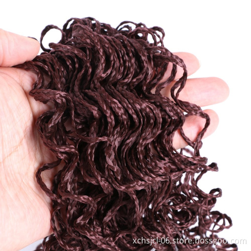 Wholesale Zizi Braids Crochet Box Braids Colored Synthetic Braiding Hair
